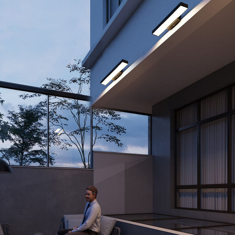Minimalistisk LED-udendørslampe med bevægelsessensor