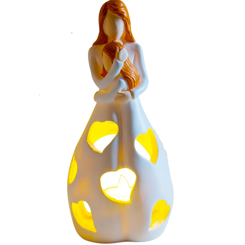 Hvid resin figur – romantisk og tidløs boligdekoration
