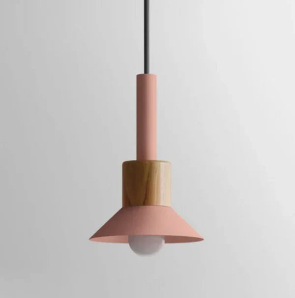 Farverig pendellampe i nordisk stil – macaron design med blødt lys
