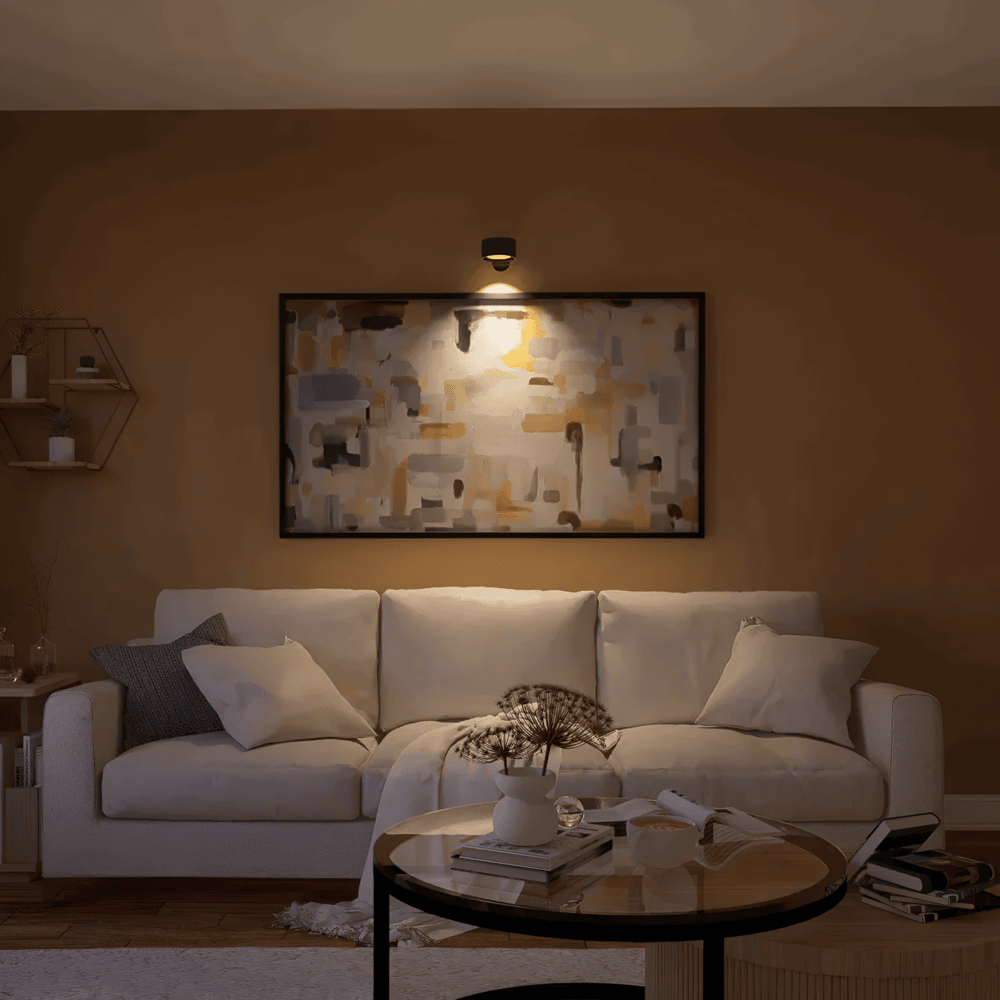 Orvexa – 360° Roterbar Trådløs LED Væglampe med Touch & USB-opladning