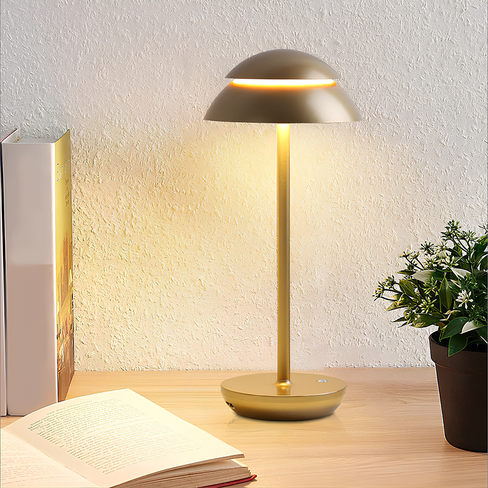 Cellaro – Eksklusiv Trådløs Bordlampe i Aluminium med Dæmper