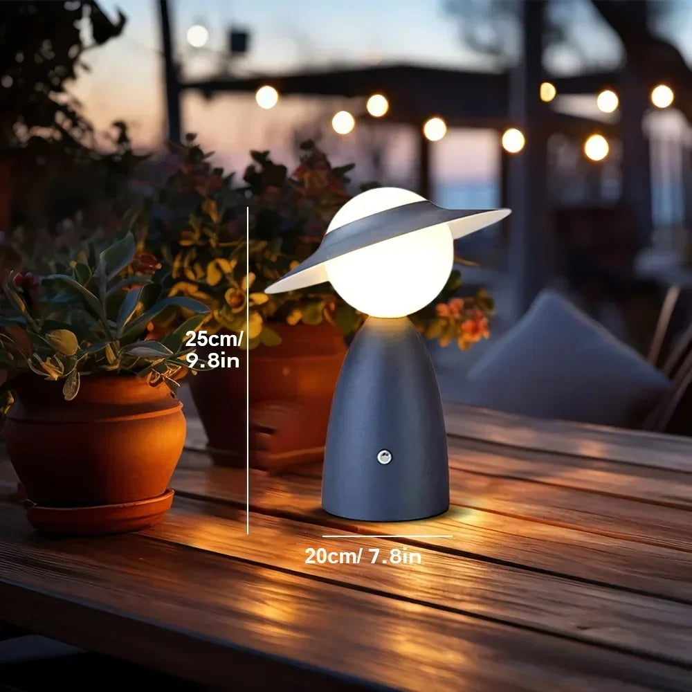 Trådløs genopladelig LED-bordlampe med touch
