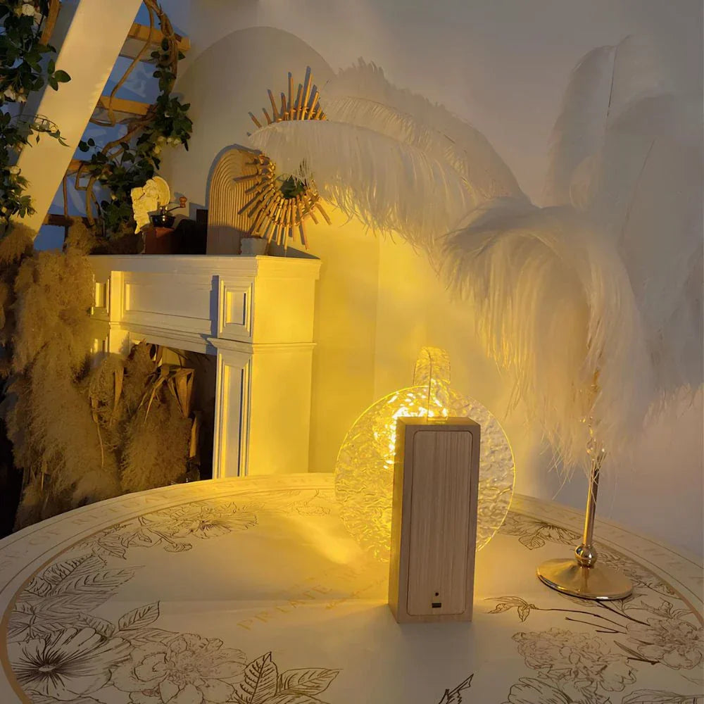 Solnedgangslampe med justerbar projektion – dimbar bordlampe