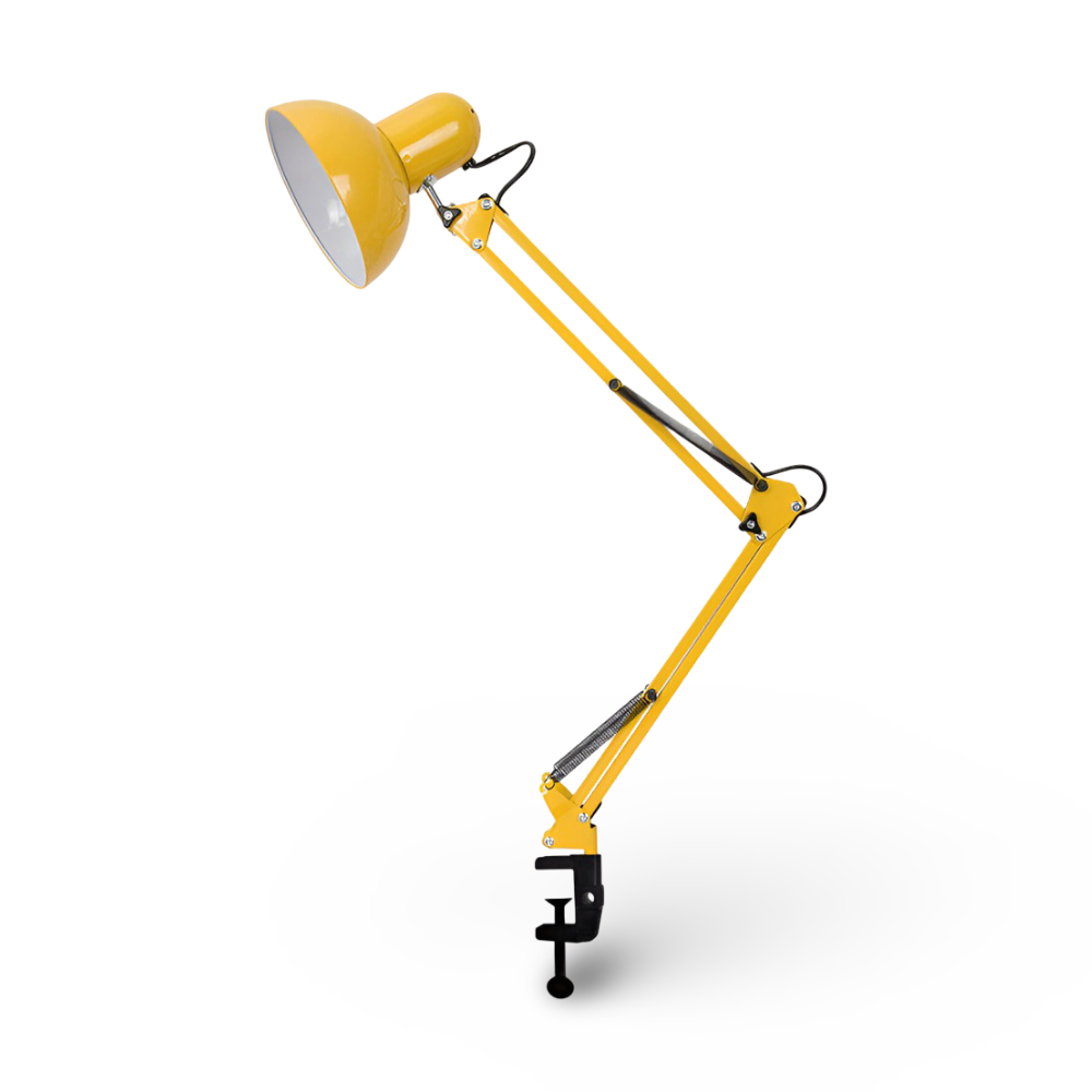 Justerbar skrivebordslampe med clip – LED lampe med lang arm