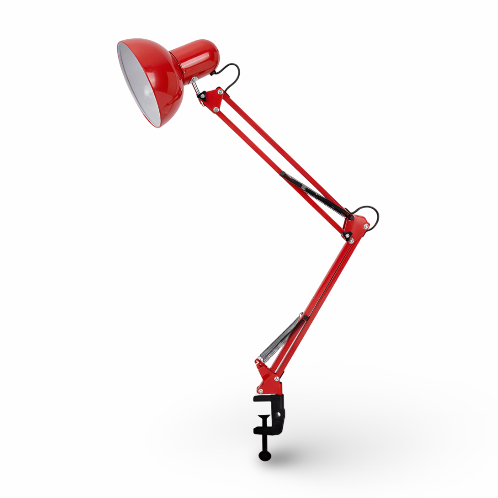 Justerbar skrivebordslampe med clip – LED lampe med lang arm