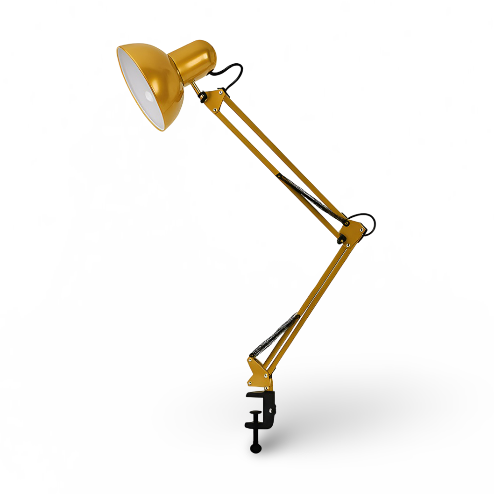 Justerbar skrivebordslampe med clip – LED lampe med lang arm