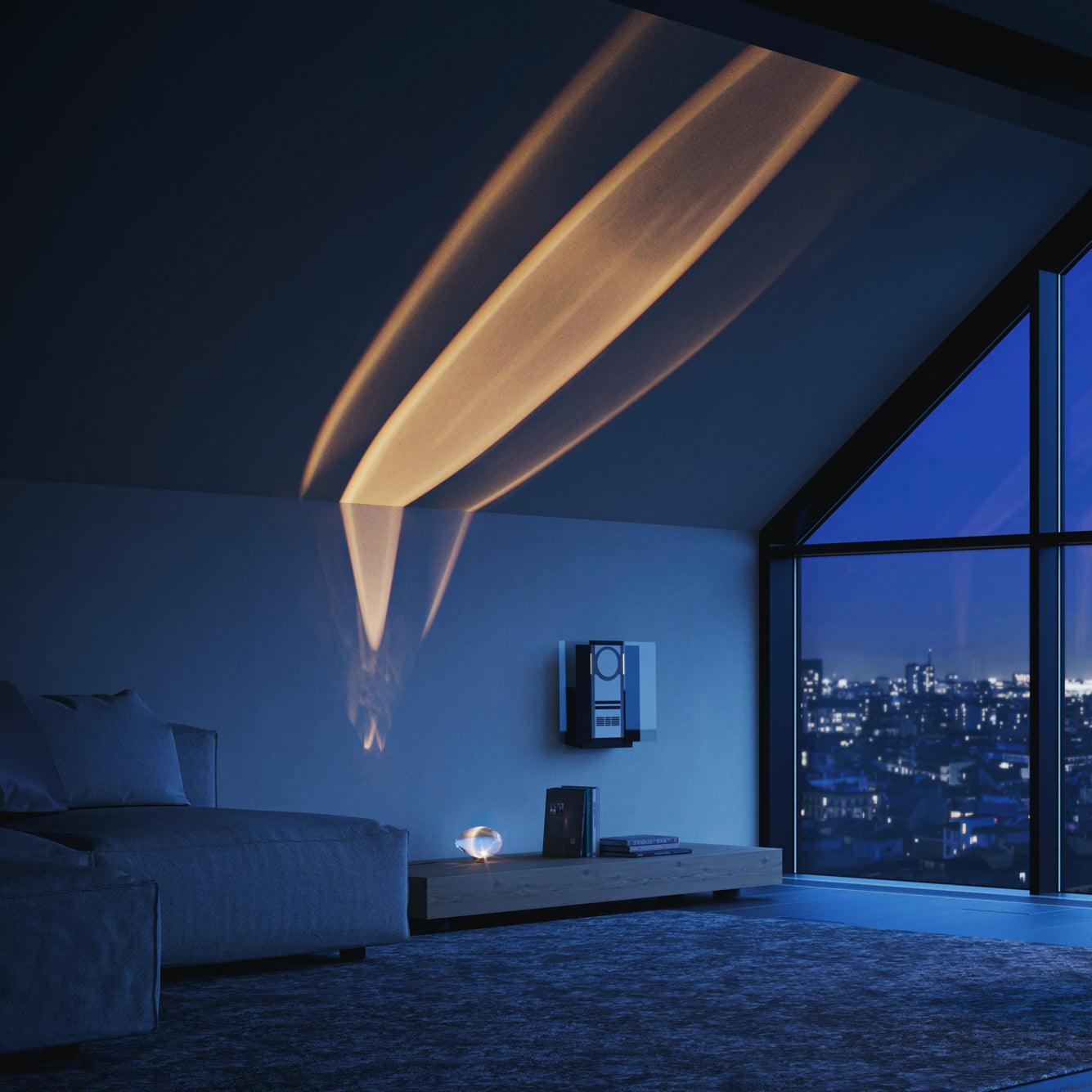 Bordlampe i krystal med LED – dekorativ lampe med stemningslys