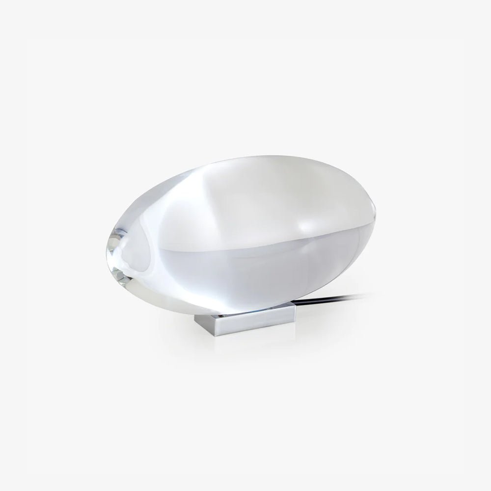 Bordlampe i krystal med LED – dekorativ lampe med stemningslys