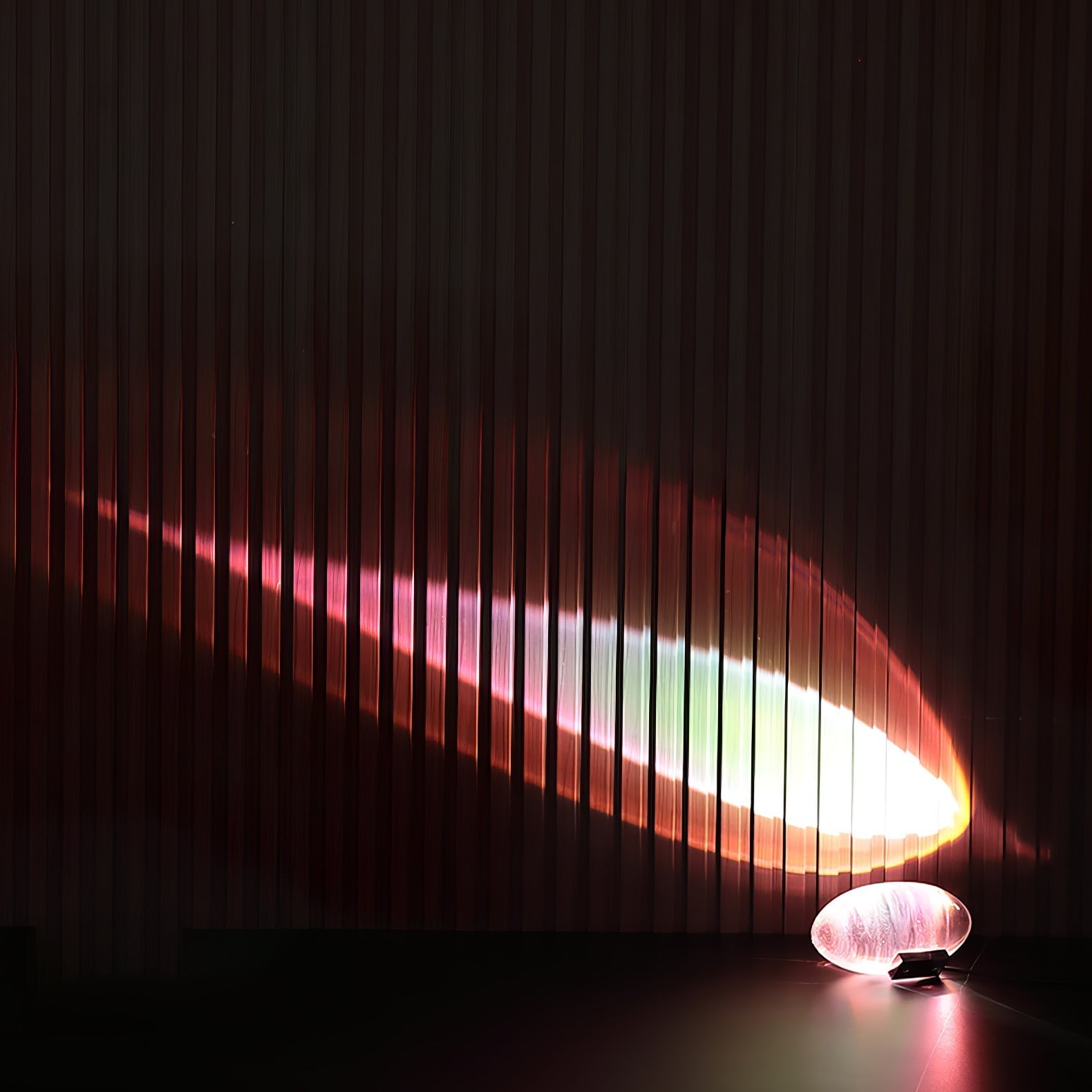 Bordlampe i krystal med LED – dekorativ lampe med stemningslys