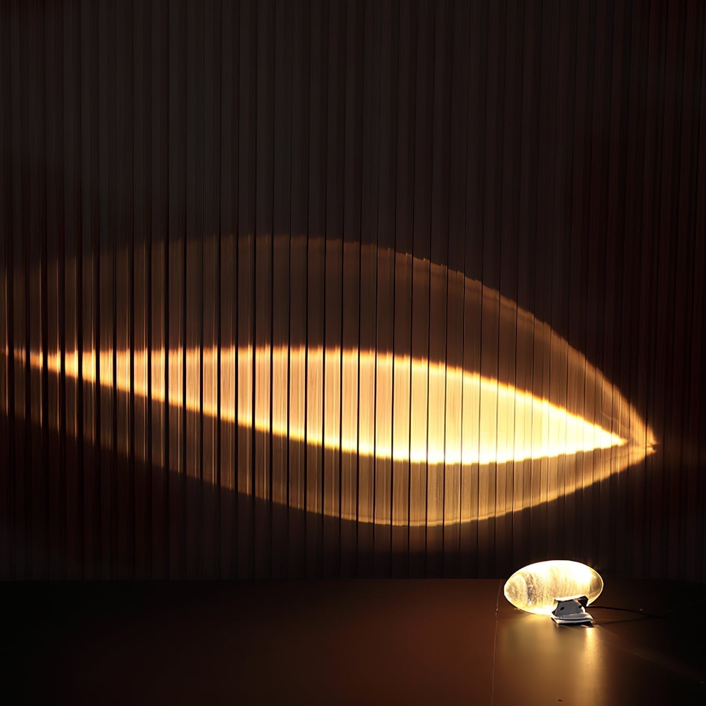 Bordlampe i krystal med LED – dekorativ lampe med stemningslys