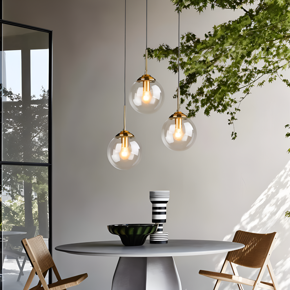 Lunara Pendellampe – Nordisk Pendellampe i Glas med LED-belysning