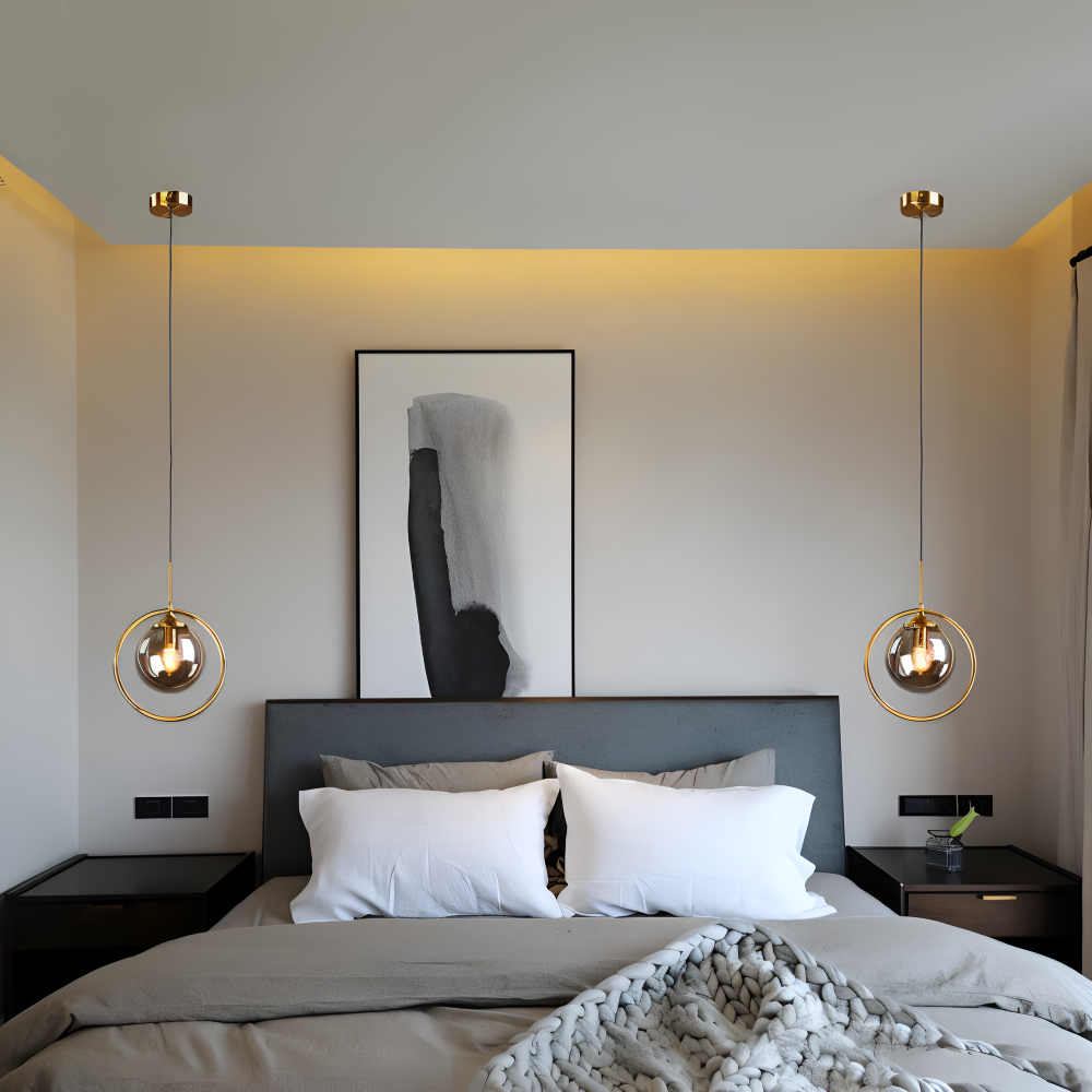 Lunara Pendellampe – Nordisk Pendellampe i Glas med LED-belysning