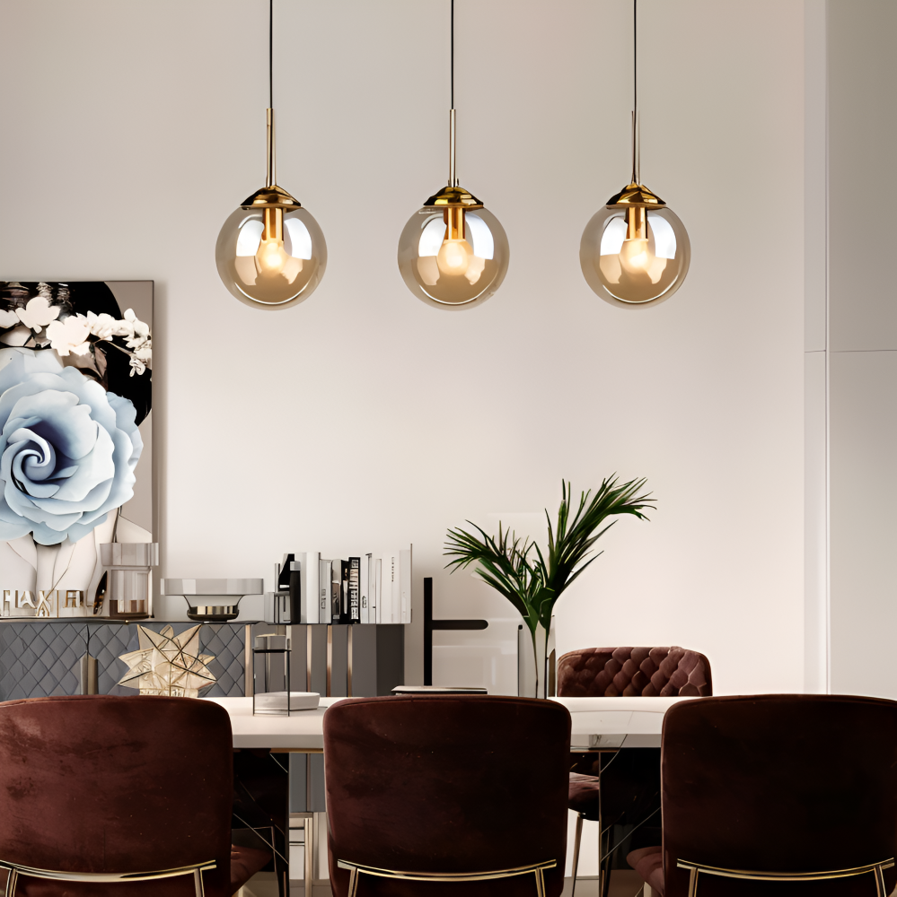 Lunara Pendellampe – Nordisk Pendellampe i Glas med LED-belysning