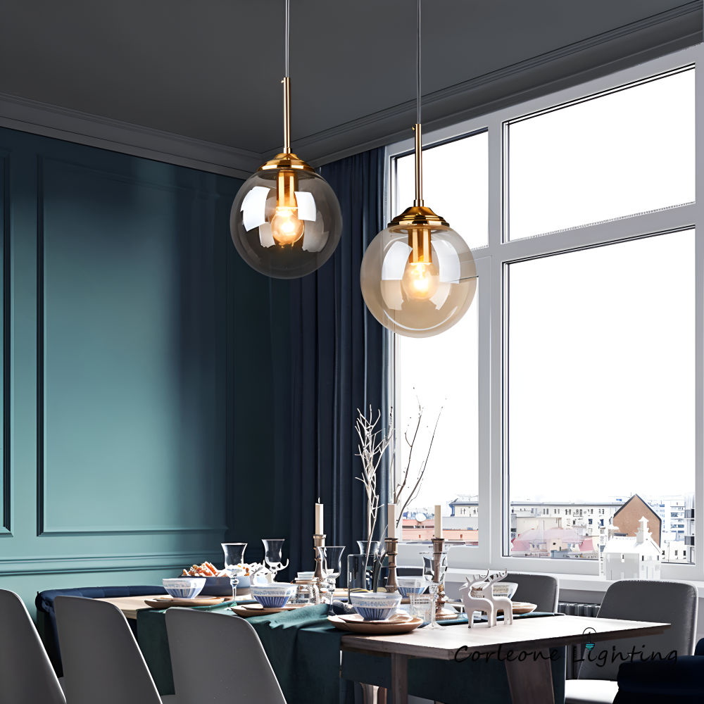 Lunara Pendellampe – Nordisk Pendellampe i Glas med LED-belysning