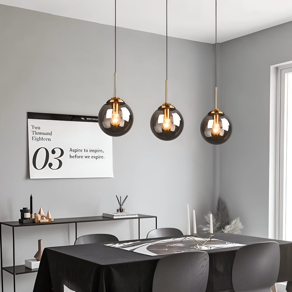 Lunara Pendellampe – Nordisk Pendellampe i Glas med LED-belysning