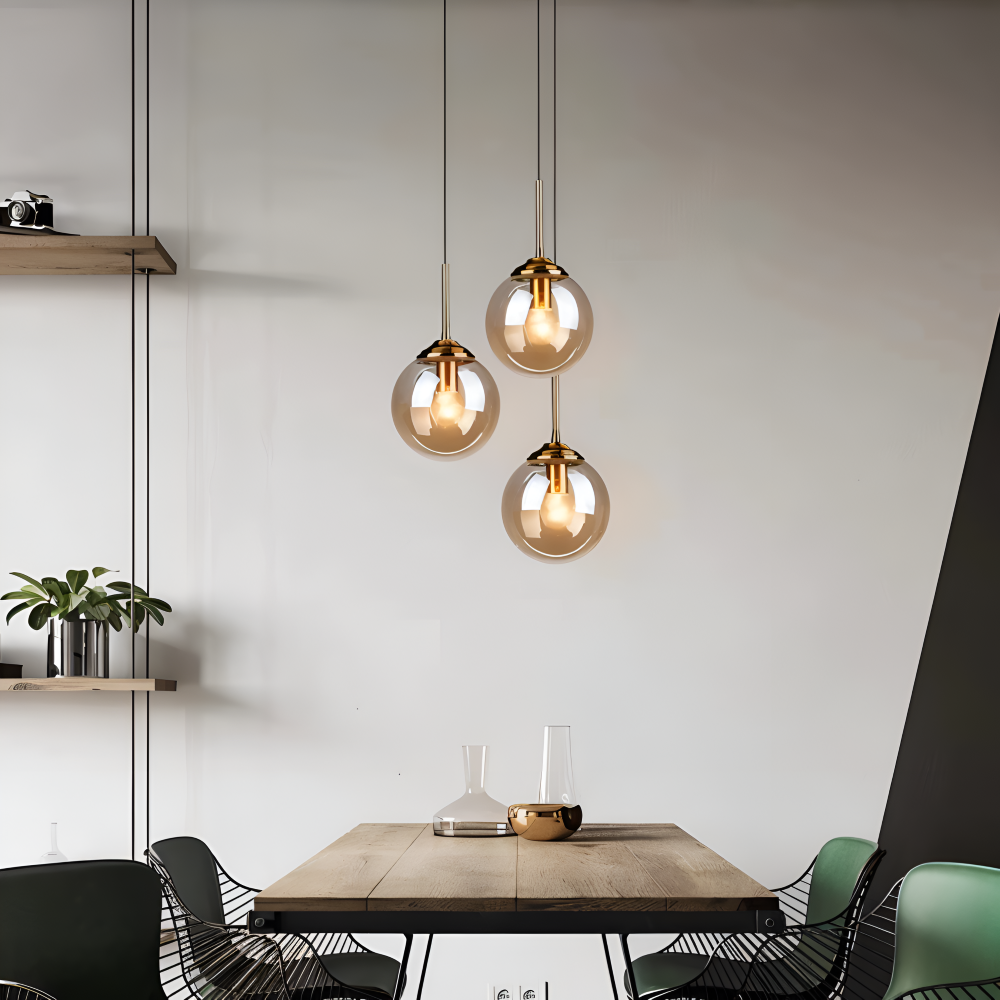 Lunara Pendellampe – Nordisk Pendellampe i Glas med LED-belysning