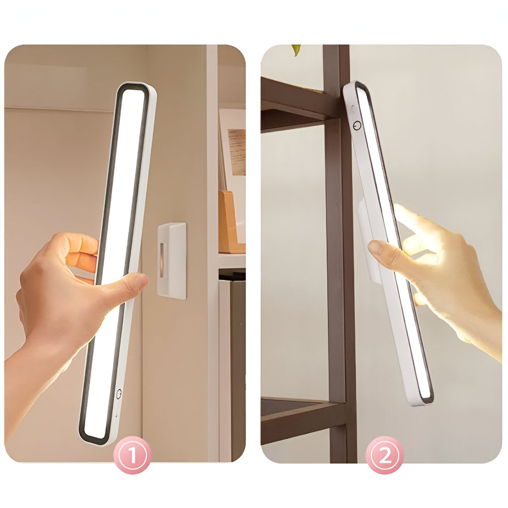 LumiBar – Bærbar Magnetisk LED Lysbjælke | Genopladelig & Trådløs Bordlampe