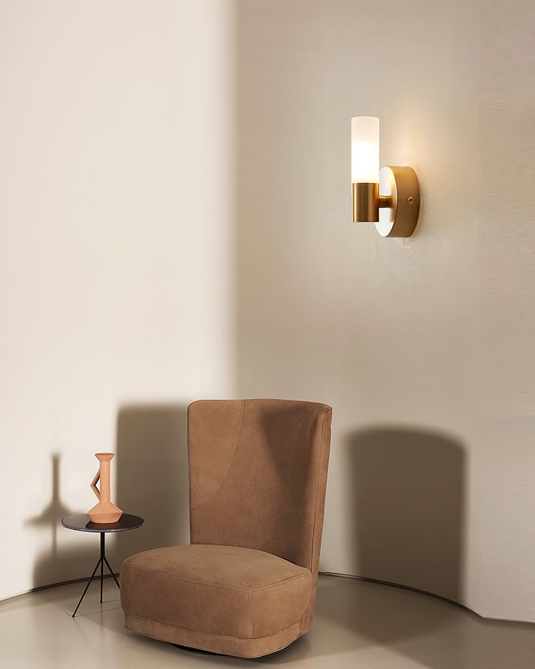 Brassia – Elegant Væglampe i Messing med Energieffektiv LED-Belysning