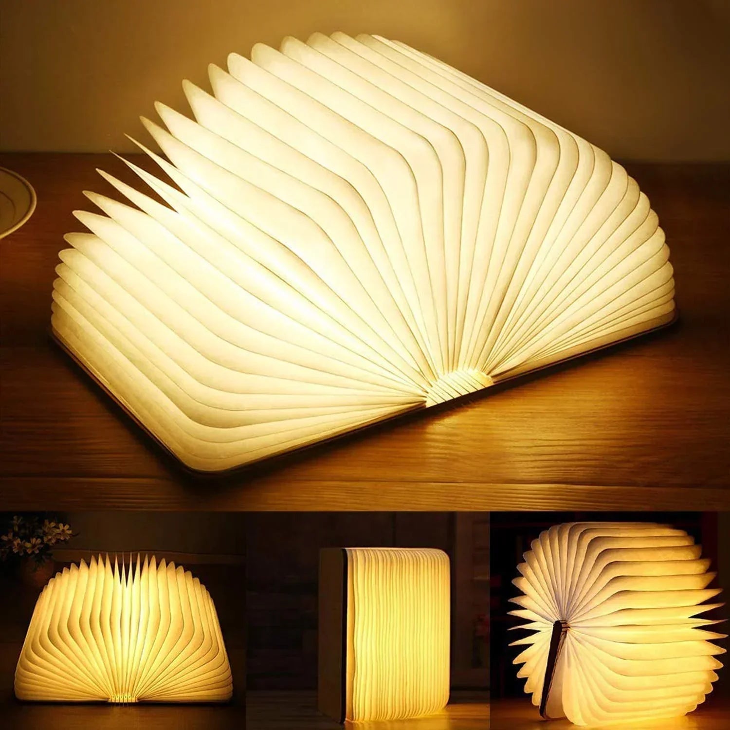 Boglampe med LED lys og sensorstyring – trådløs designlampe