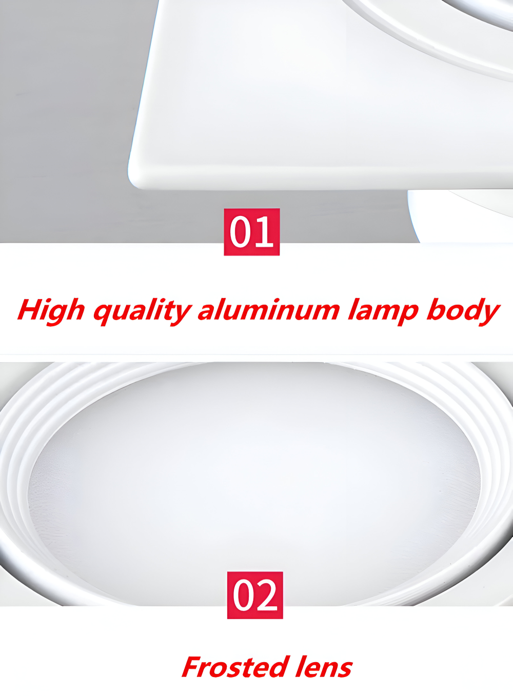 Indbygningsspot LED firkantet – dæmpbar loftbelysning i aluminium