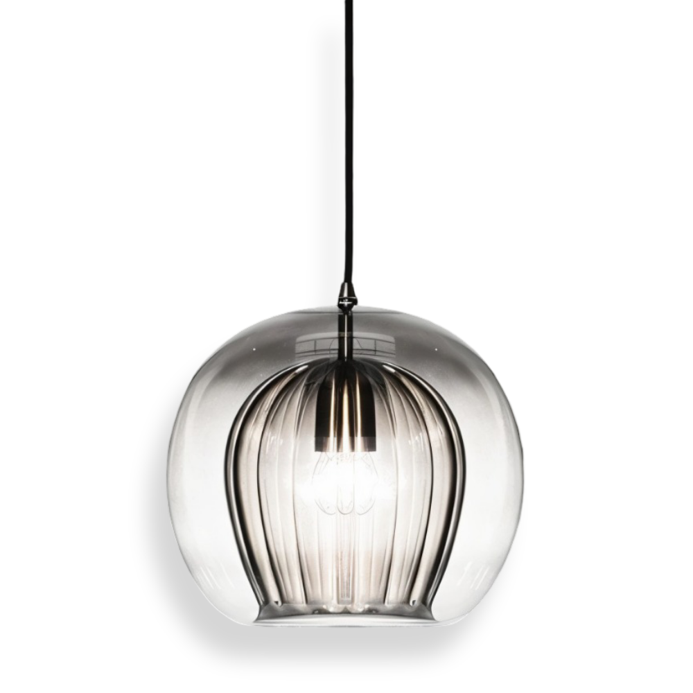 Gloréa Pendellampe – Kugleformet Glaspendel med Vintage Elegance