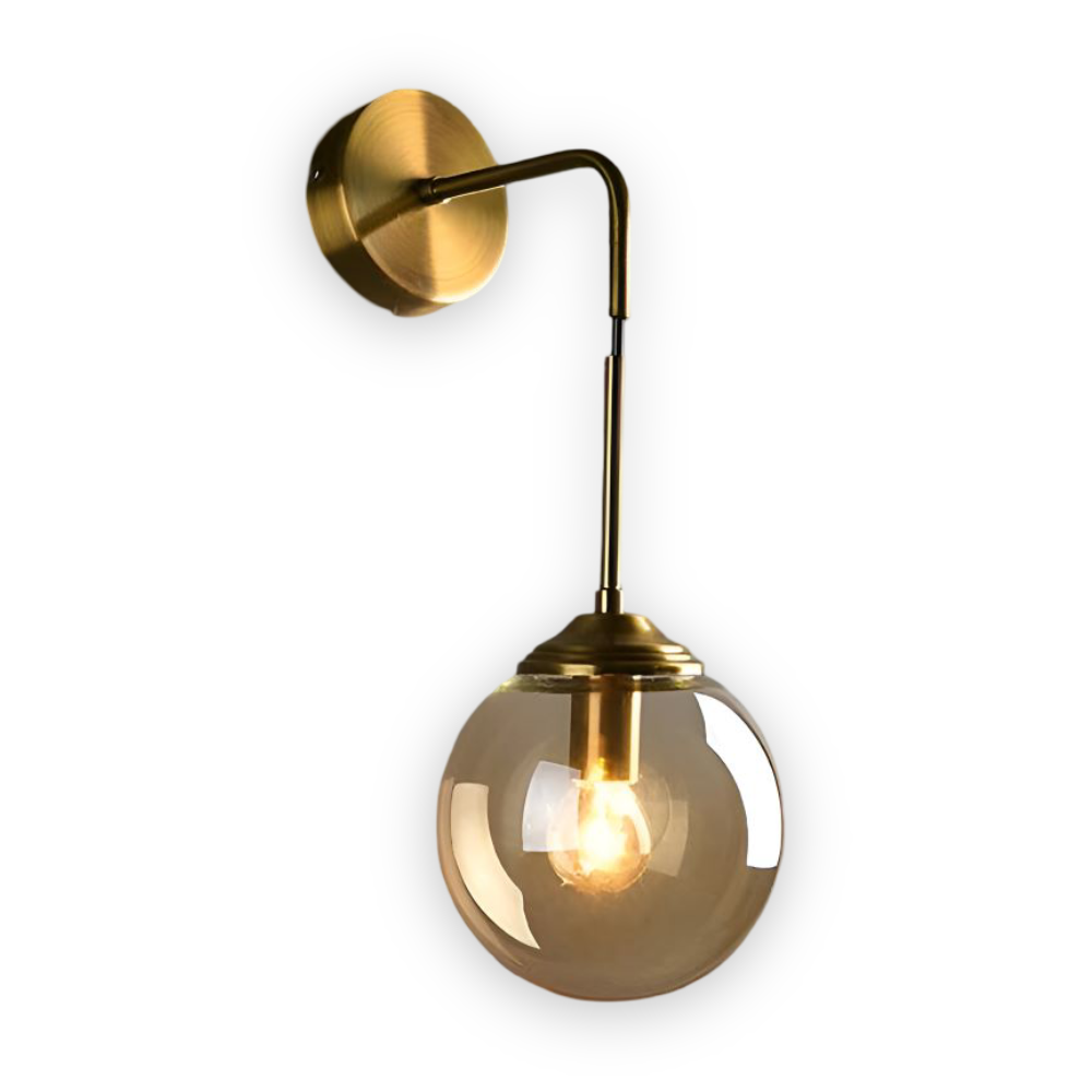 Vetrovia Væglampe – Glas- og Metal Væglampe i Retro Industrielt Design