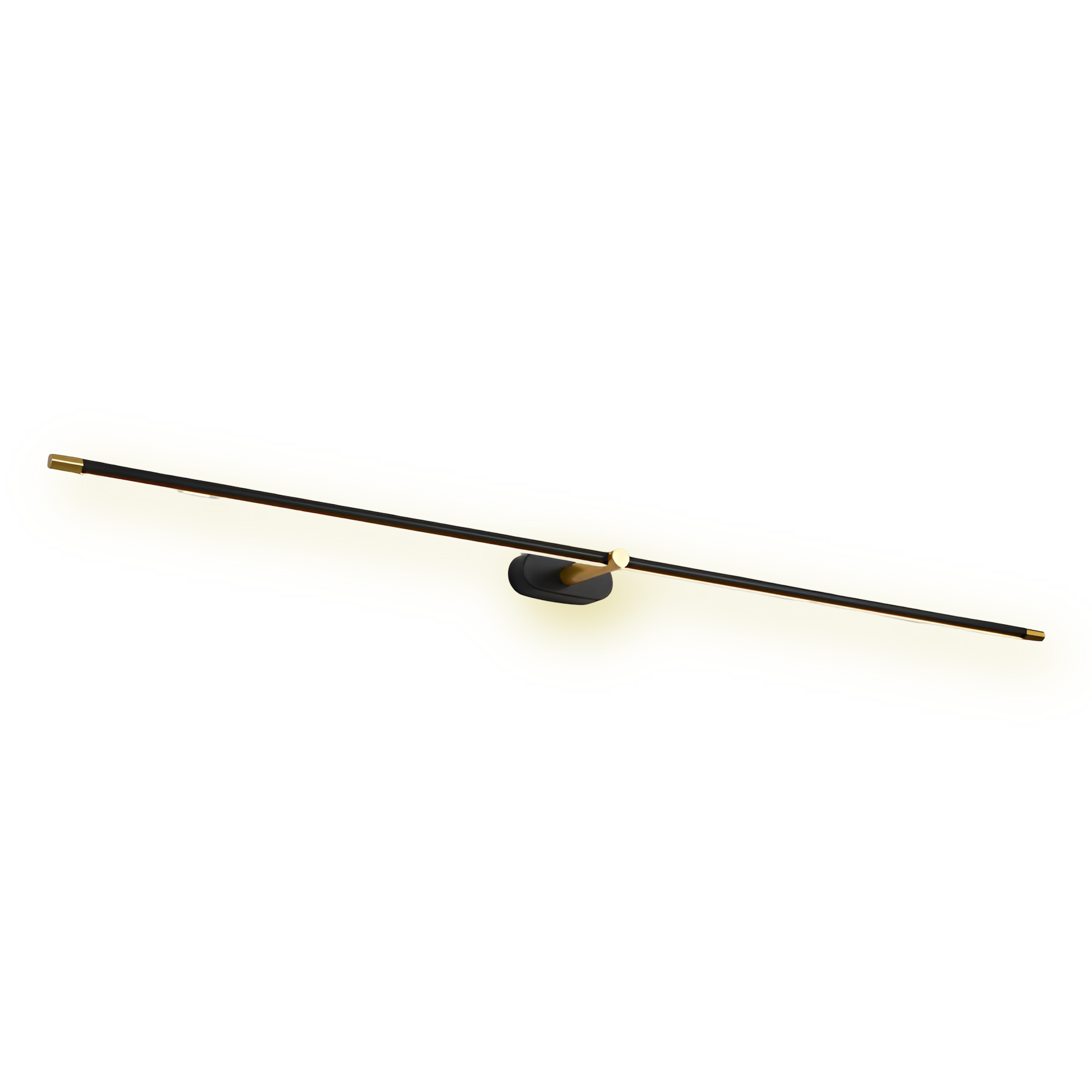 LineaGlow – Slank LED Væglampe i Sort/Guld med Elegant Design