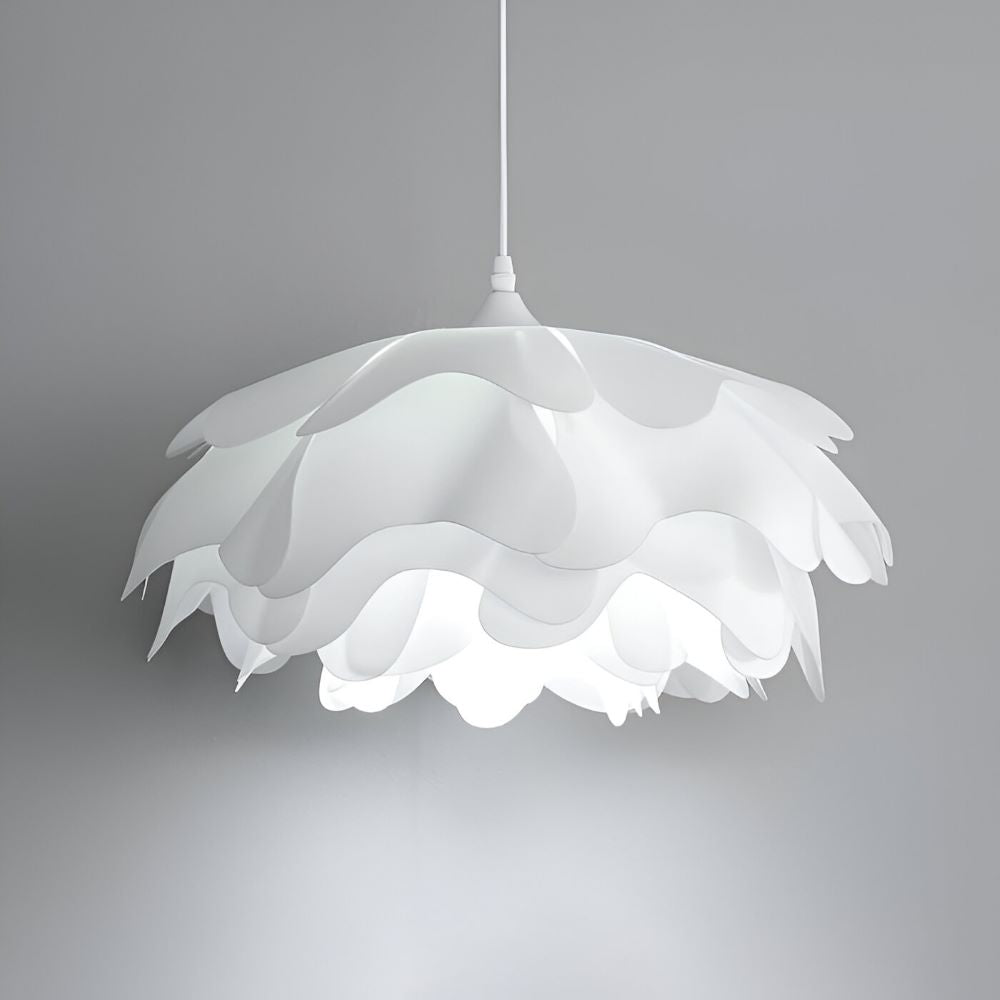 Designer loftlampe med blomsterformet design til spisebord