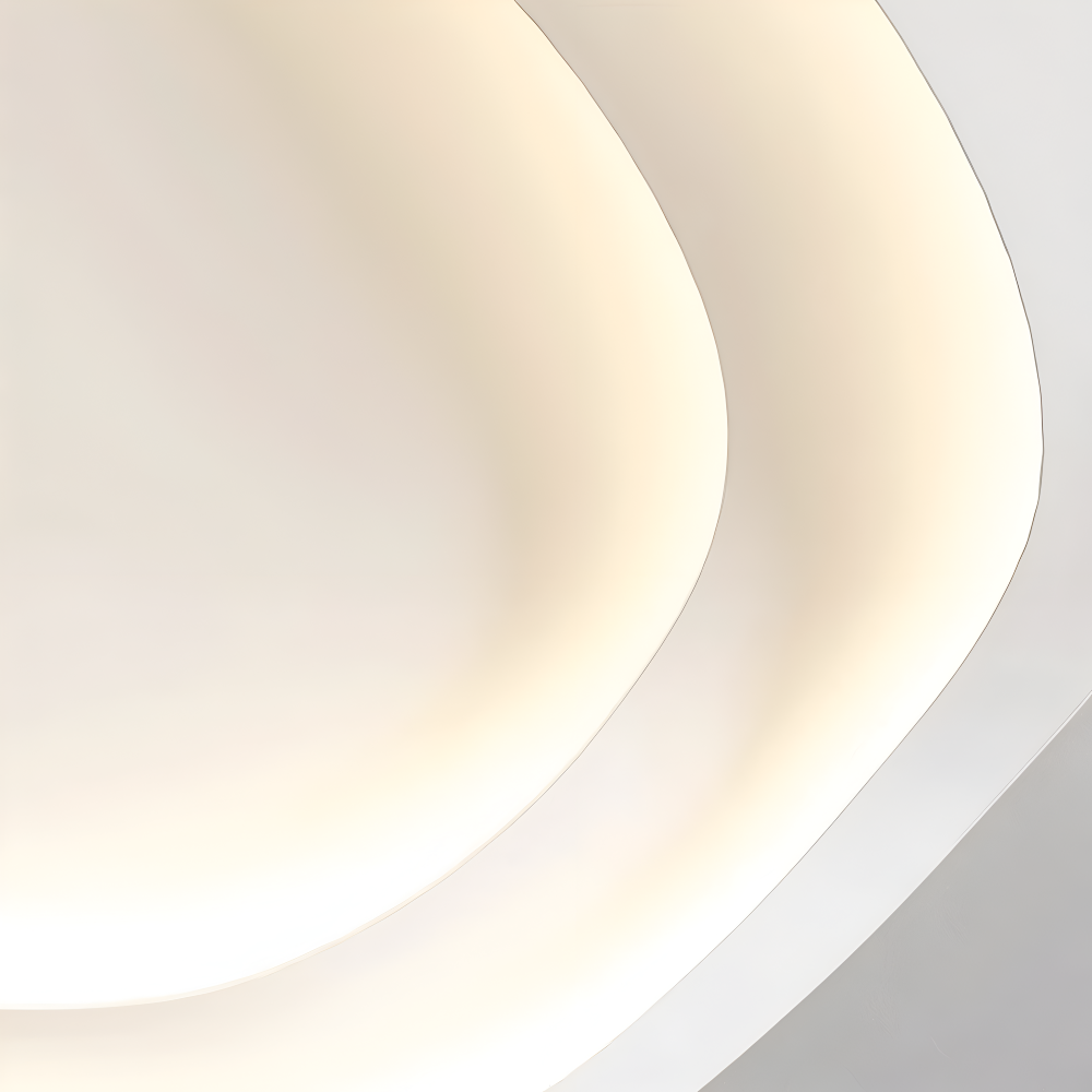 Lumivara Loftlampe – Dæmpbar Hvid LED Loftlampe med Kurvet Minimalistisk Design