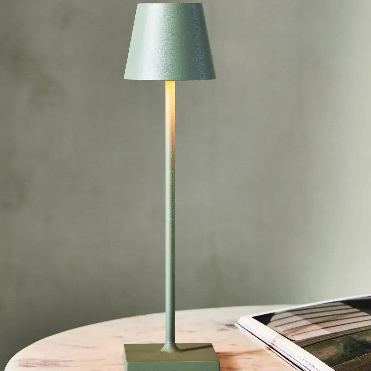 Dæmpbar bordlampe LED – trådløs lampe med touch og USB-C (38 cm)