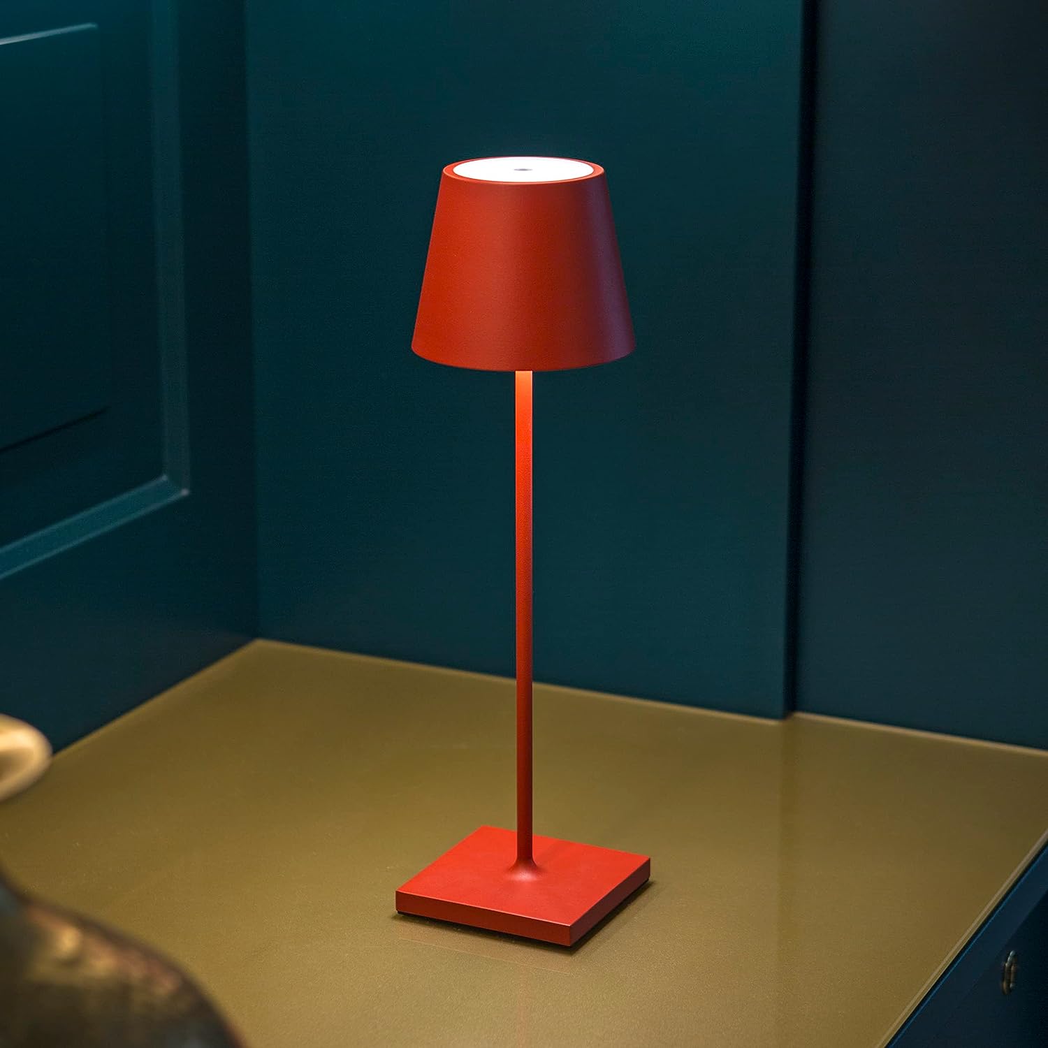 Dæmpbar bordlampe LED – trådløs lampe med touch og USB-C (38 cm)