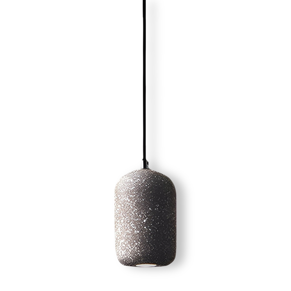 Cemora Pendel – Industriel Loftlampe i Cement og Glas
