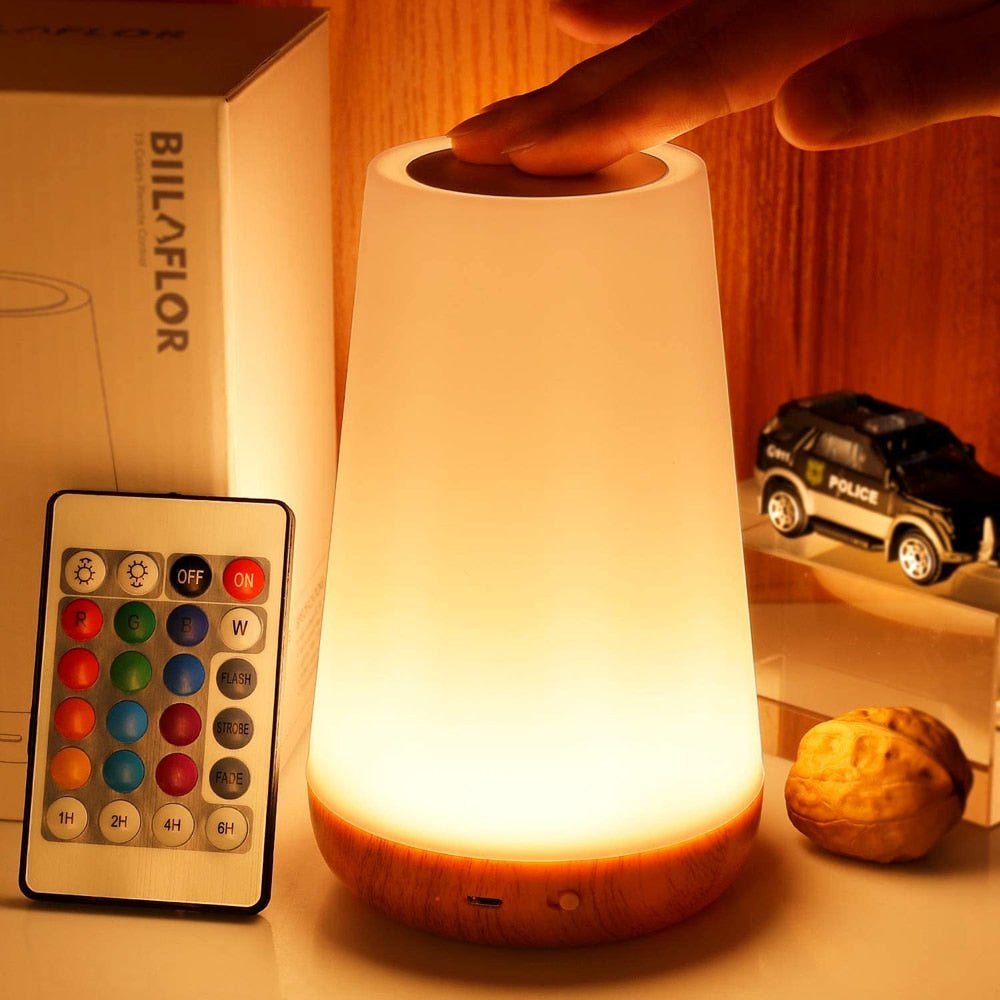 Bærbar LED-bordlampe med touch og dæmpning