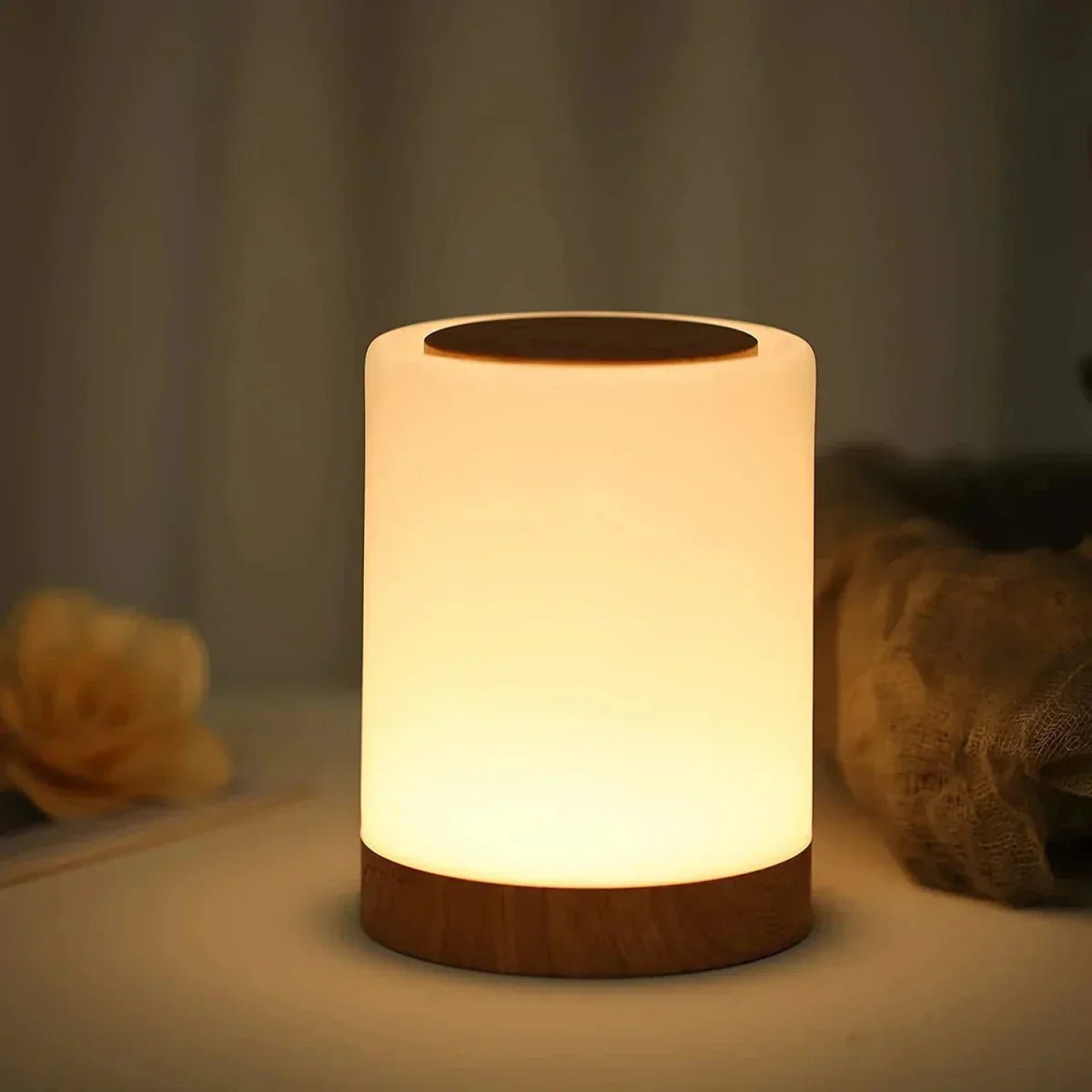 Bærbar LED-bordlampe med touch og dæmpning