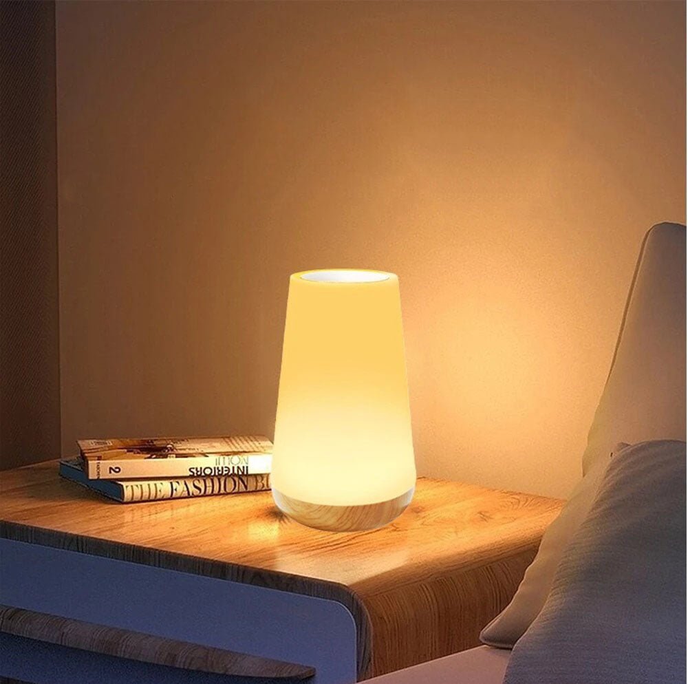 Bærbar LED-bordlampe med touch og dæmpning