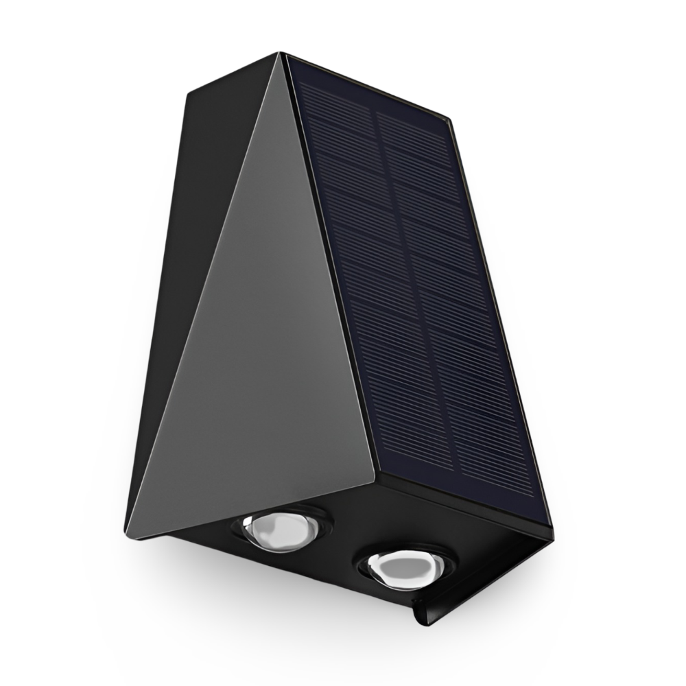Solcelle væglampe udendørs – LED up & down lampe IP54