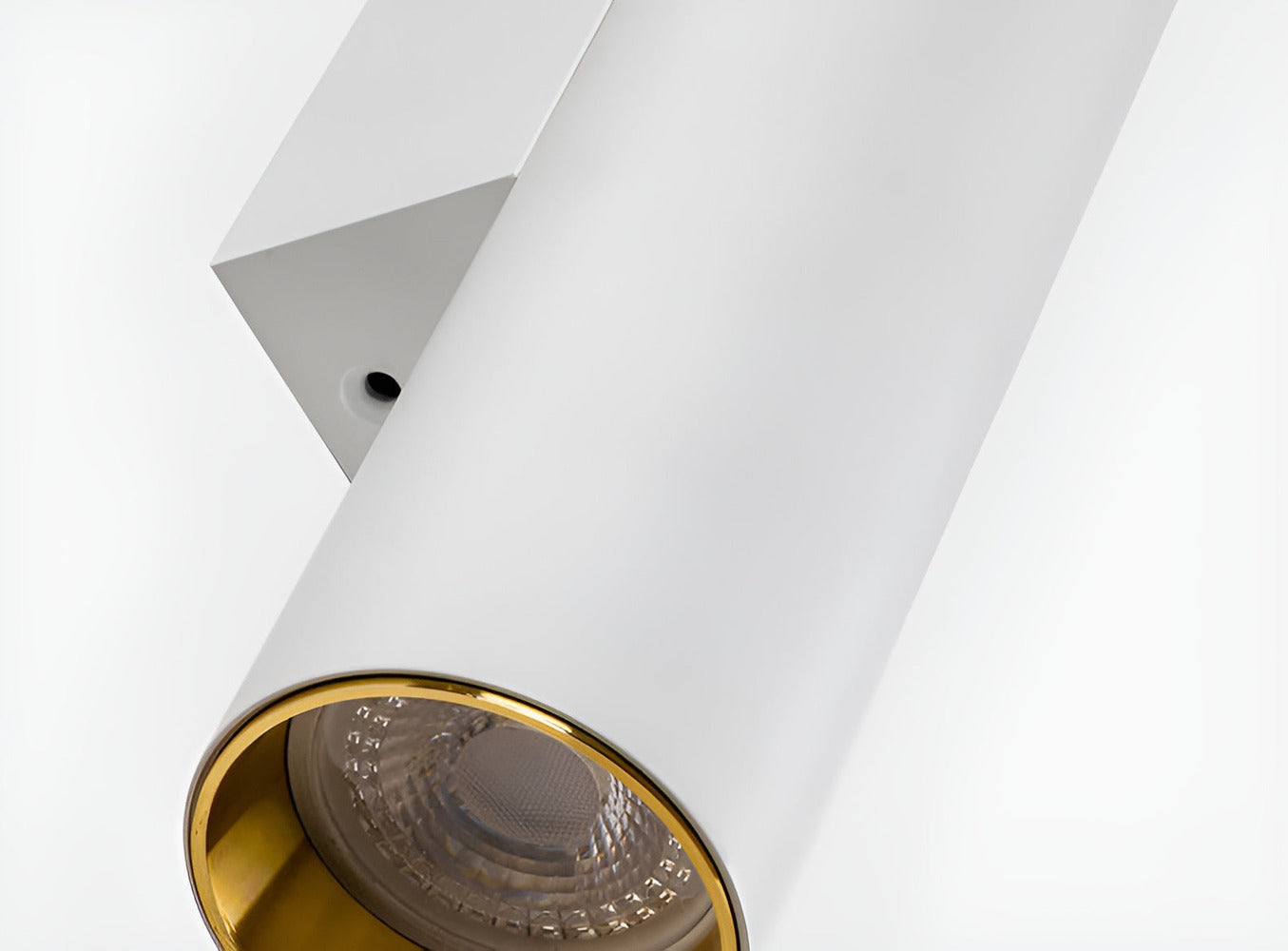 Væglampe med dobbelt lysretning – moderne cylinder lampe i aluminium