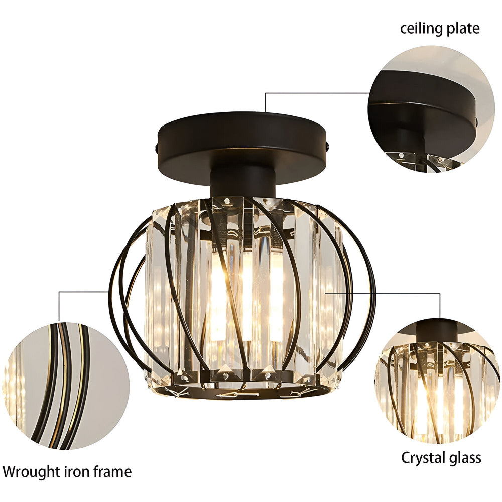 Glasora – Skandinavisk Taklampa i Glas med Minimalistisk Design