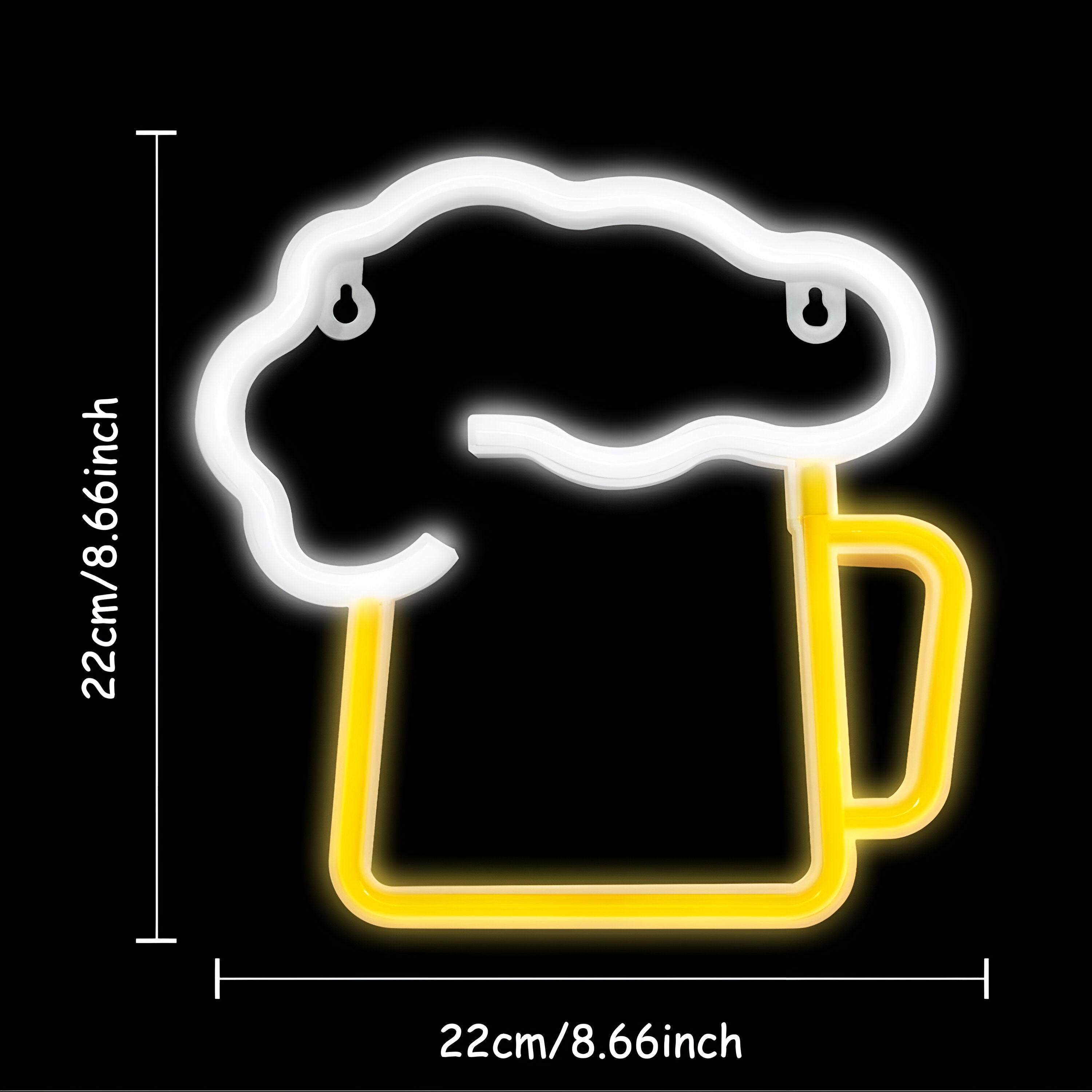 Neonskilt LED fastfood – farverigt skilt til bar og restaurant