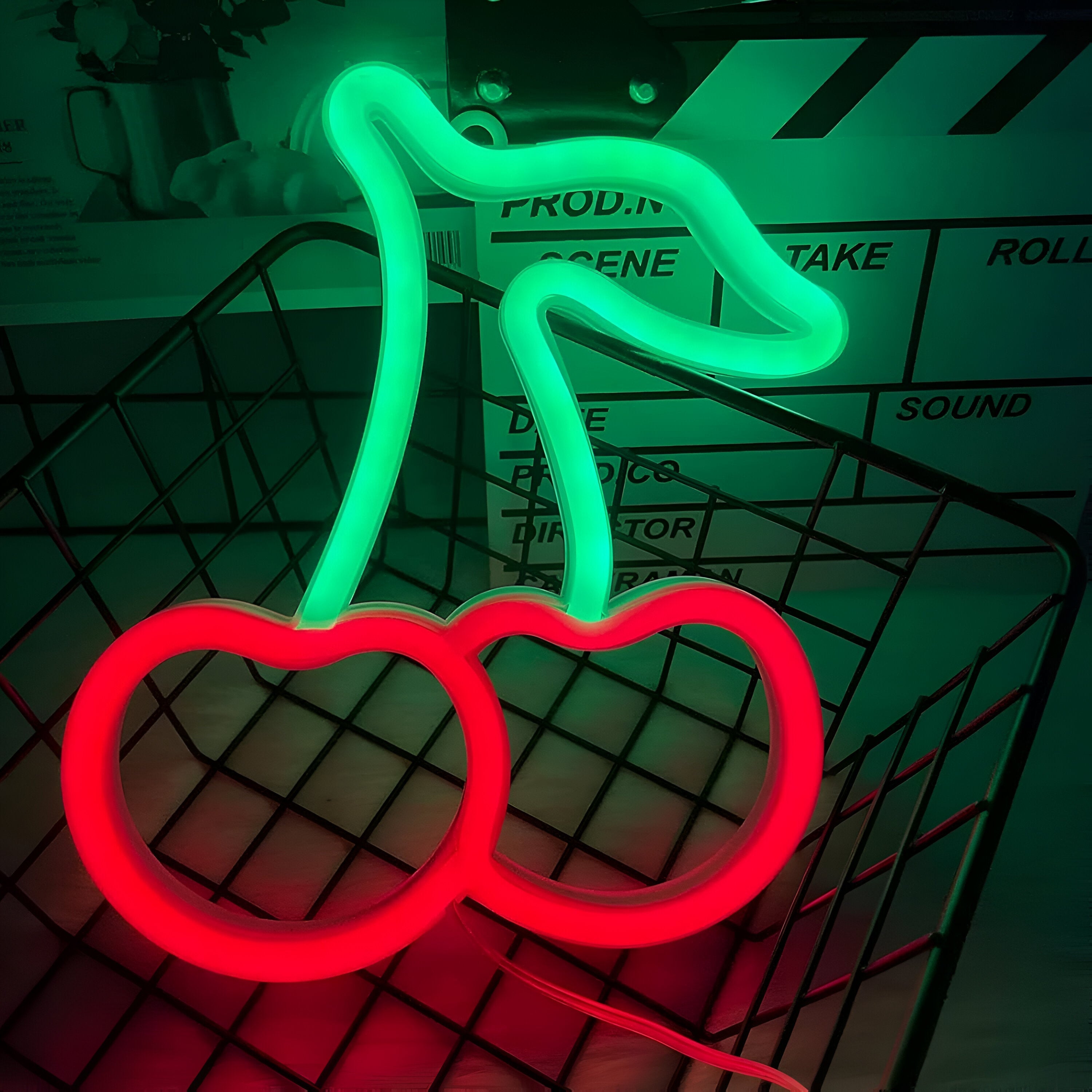 Neonskilt LED fastfood – farverigt skilt til bar og restaurant