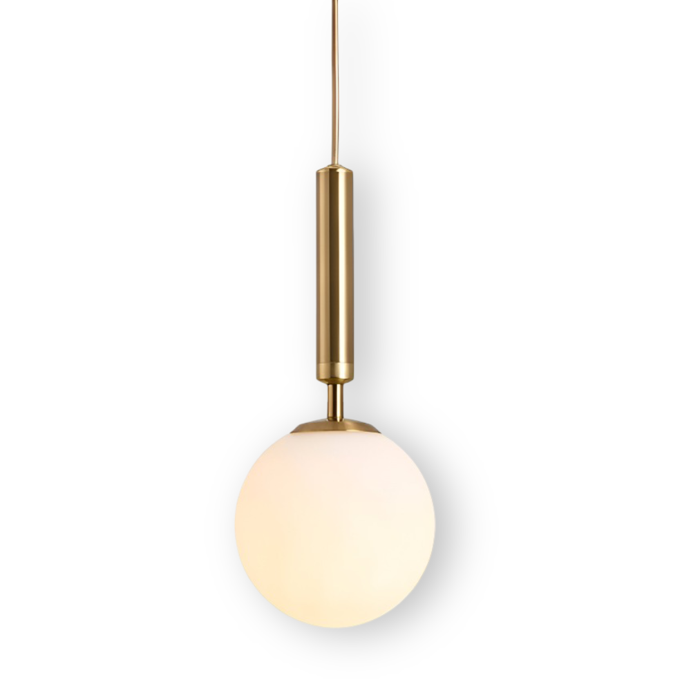 Hvid glas pendellampe – moderne nordisk design med blødt lys