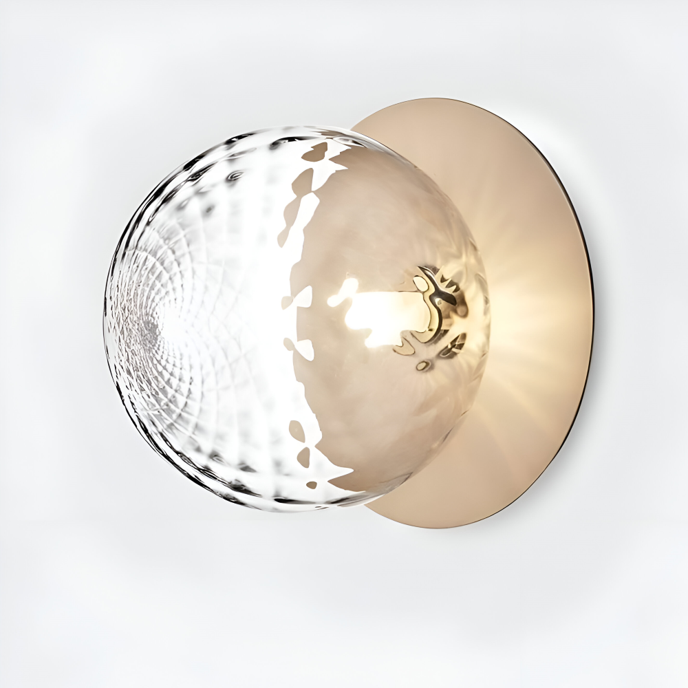 Elegant loftlampe med matteret eller klar glaskugle