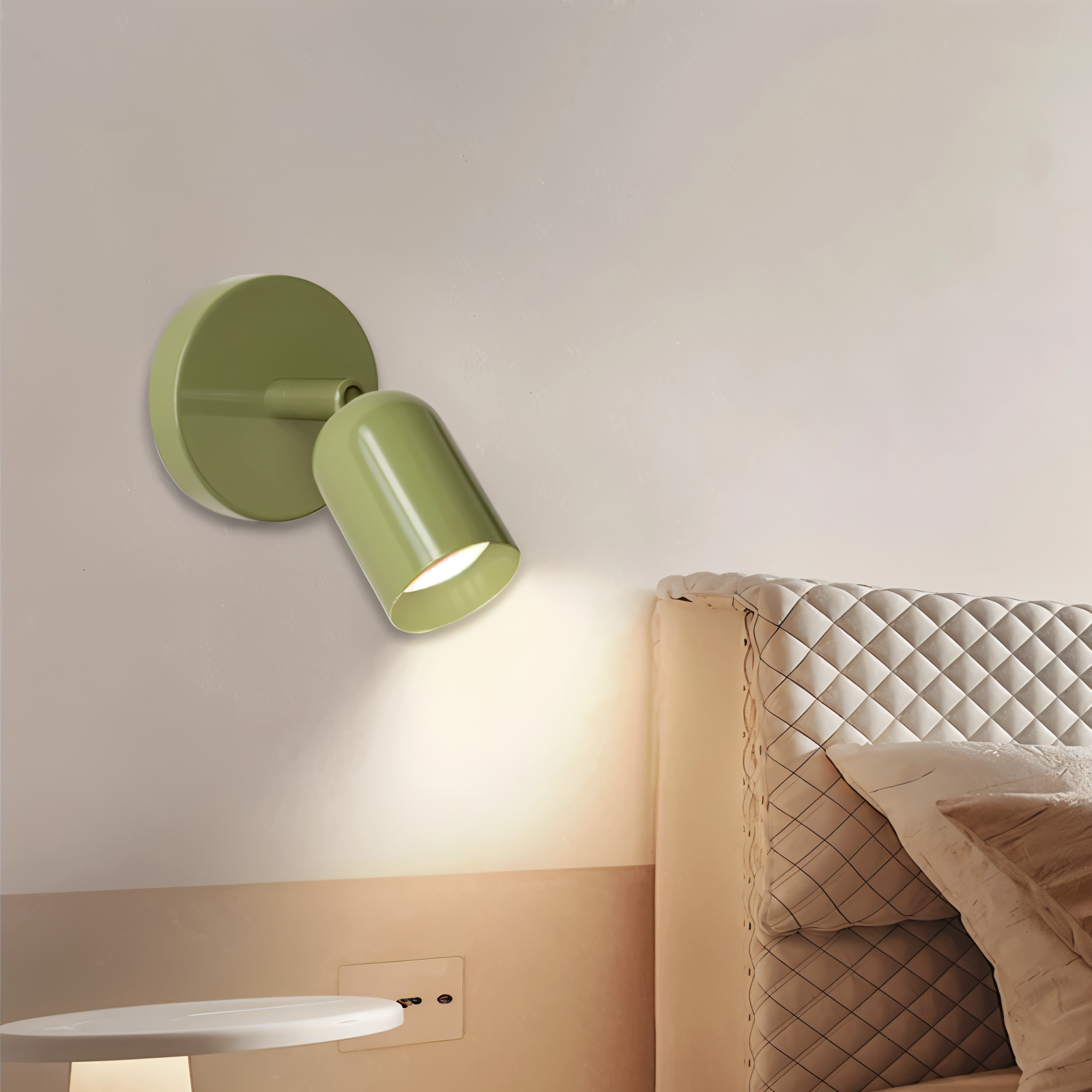 Coluro Väglampe – Farverig Halvcylindrisk LED Væglampe i Macaron Design