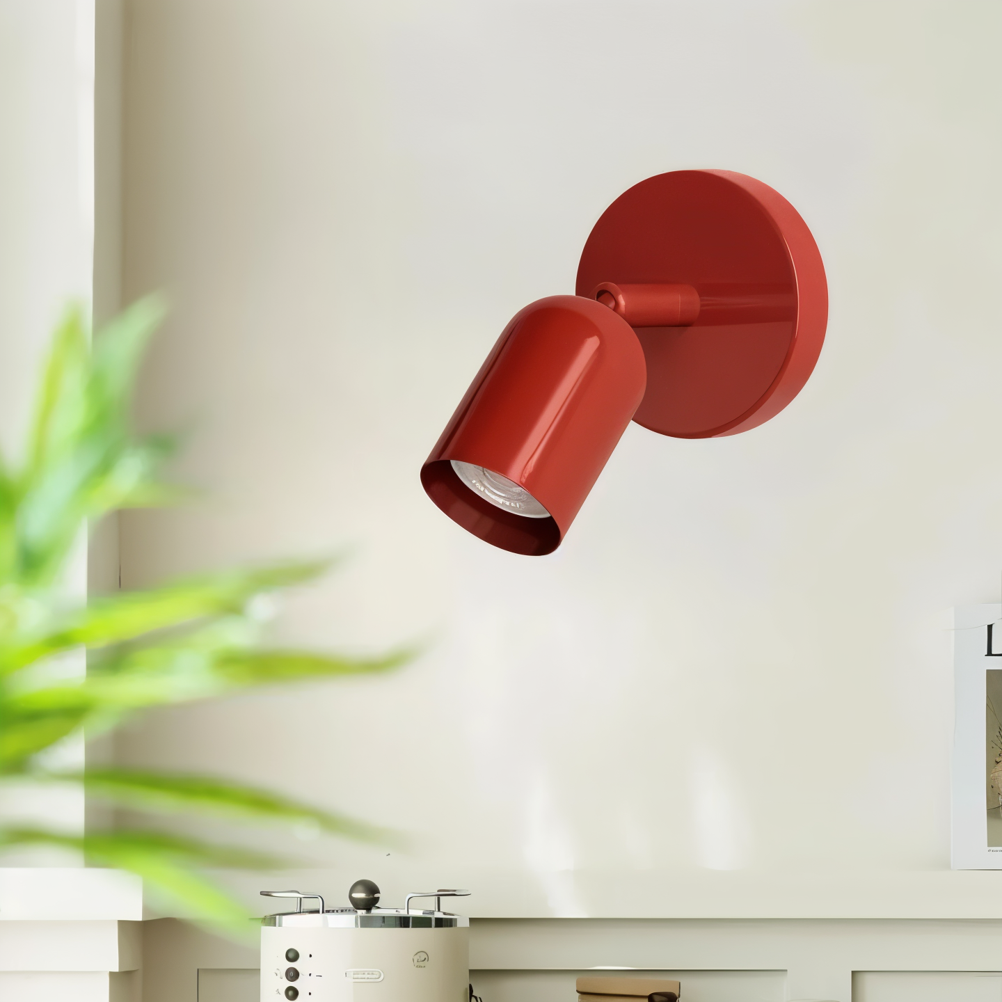 Coluro Väglampe – Farverig Halvcylindrisk LED Væglampe i Macaron Design