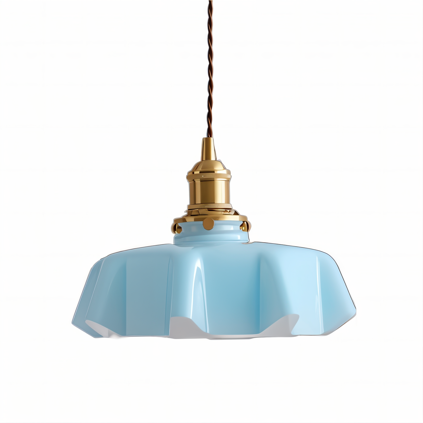 Florielle Loftlampe – Retro Loftlampe i Blomsterformet Cremefarvet Glasdesign