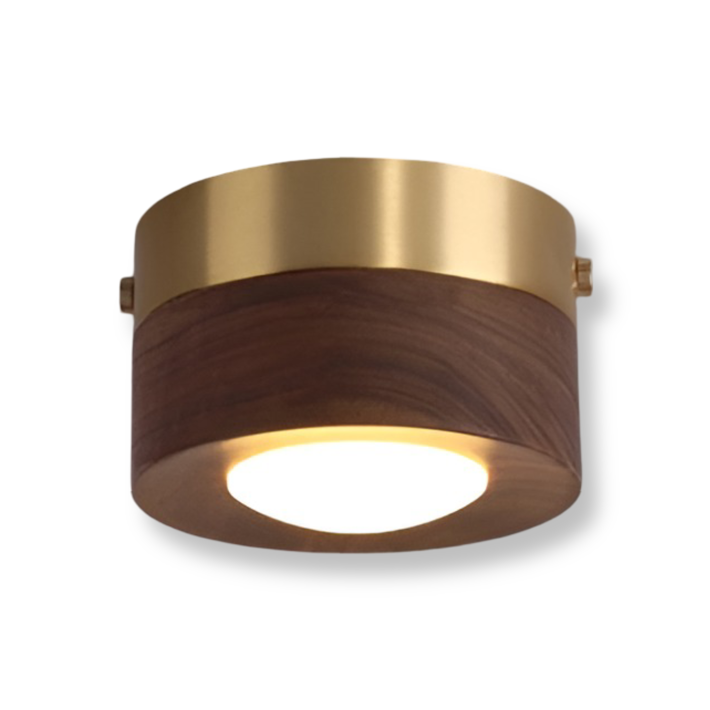 Walnora Spotlampe – LED Loftspot i Valnøddetræ med Moderne Design