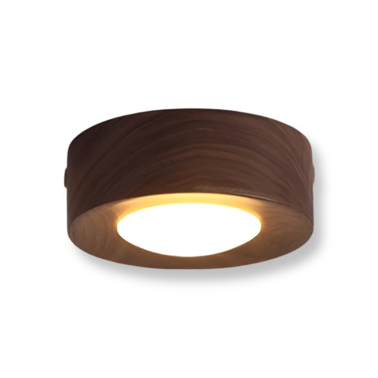 Walnora Spotlampe – LED Loftspot i Valnøddetræ med Moderne Design