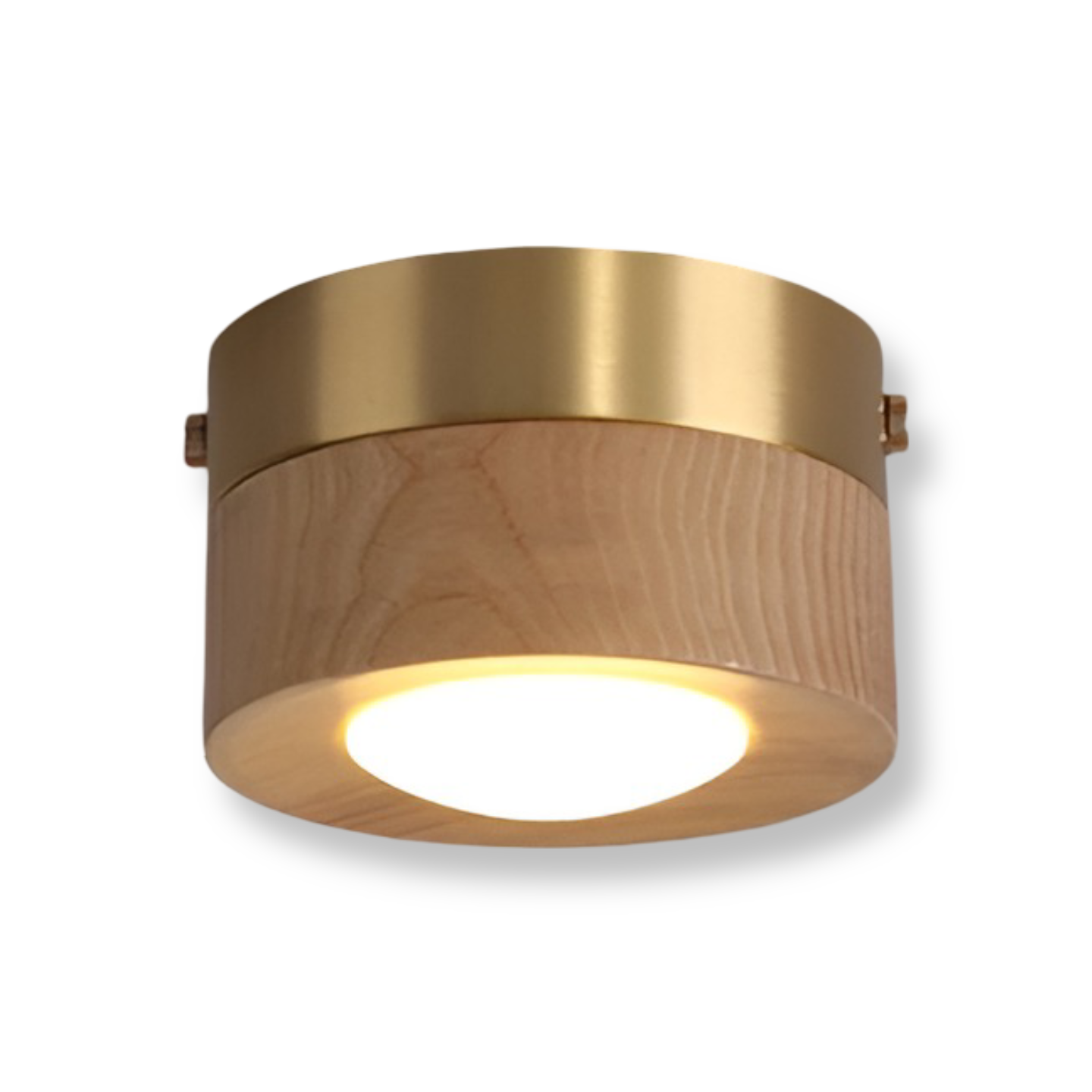Walnora Spotlampe – LED Loftspot i Valnøddetræ med Moderne Design