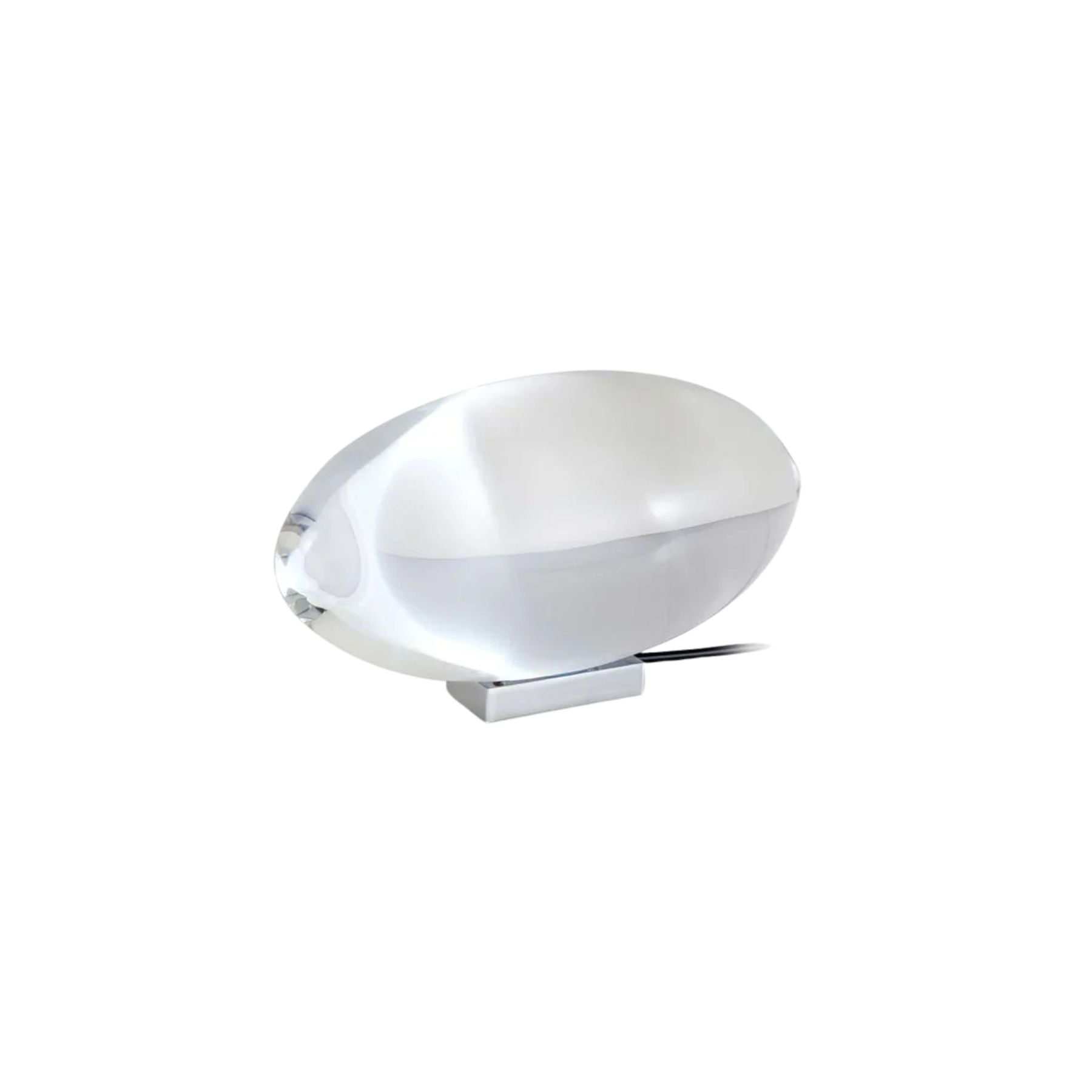 Bordlampe i krystal med LED – dekorativ lampe med stemningslys