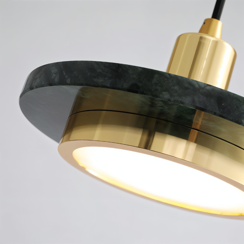 Moderne metal loftlampe med dobbelt design til spisebord